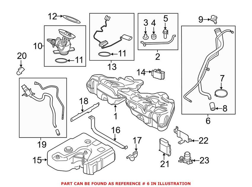 BMW Fuel Filler Neck 16117205700